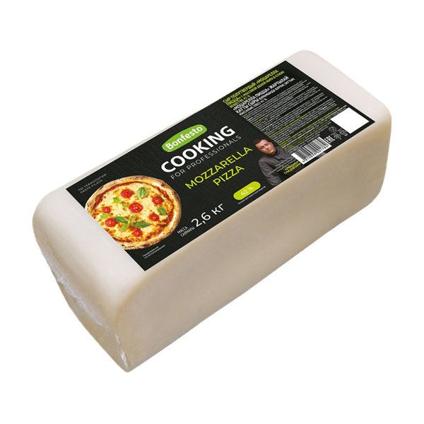 Моцарелла Пицца сыр 40% 2,6 кг CooKing 4*2,6 кг, кг