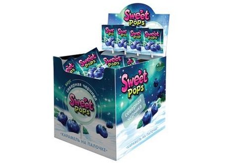 Sweet Pops Северная черника карамель 10гр*50шт/6, шт