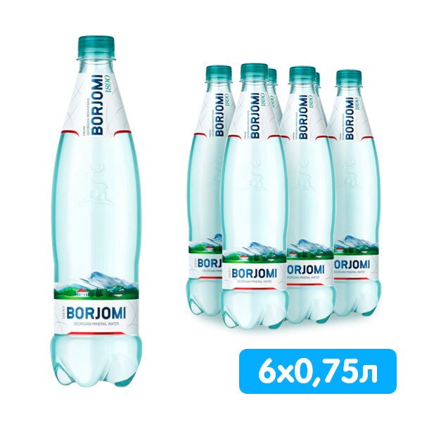 Вода "Боржоми" 1,25л ПЭТ *6, шт