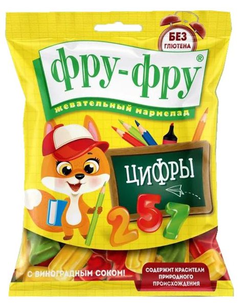 Фру-Фру жев.марм."Цифры" 80гр*12шт/2, шт