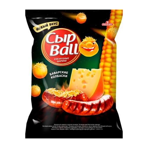 Шарики кукуруз 140г "СырBall" Баварские колбаски *12, шт