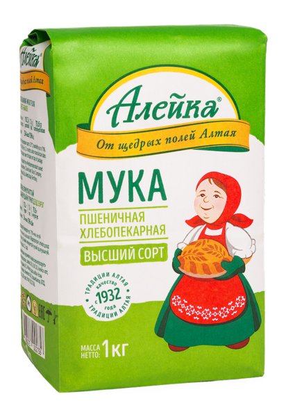 Мука в/с 1 кг Алейка 1/8