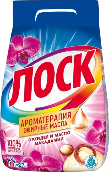 Стиральный порошок Лоск Арома Орхидея 2,7кг*4, шт