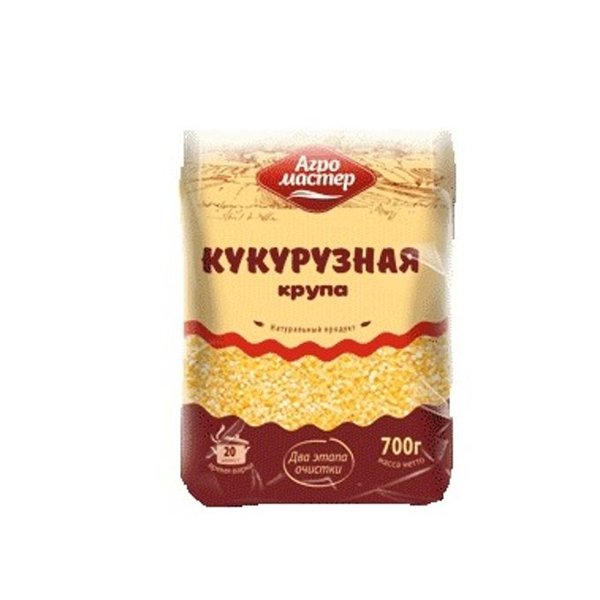 Крупа Кукурузная 700гр. 1/10 Агро-Мастер НОВЫЙ ПРИХОД