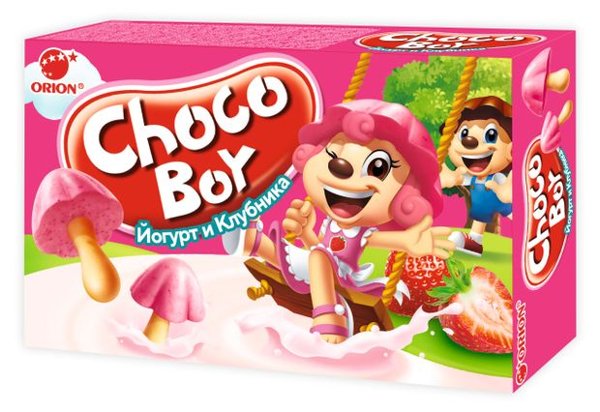 Печенье Чоко бой ЙОГУРТ И КЛУБНИКА 40гр. 1/30