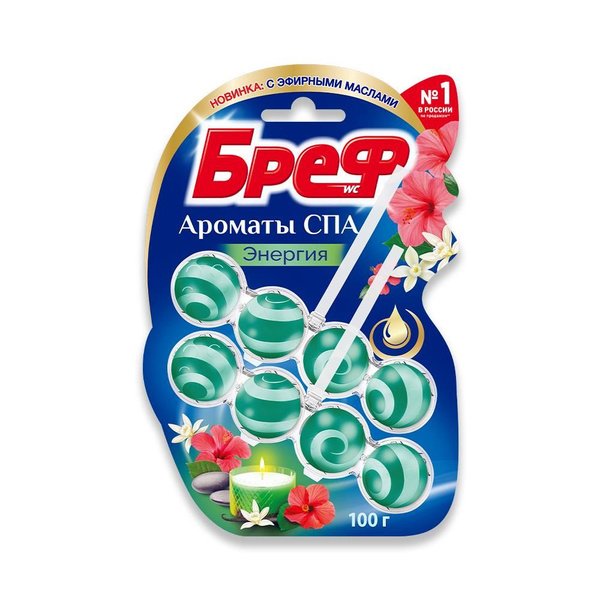 Туалетный блок Бреф Ароматы СПА Роскошь 3х50г*9, шт