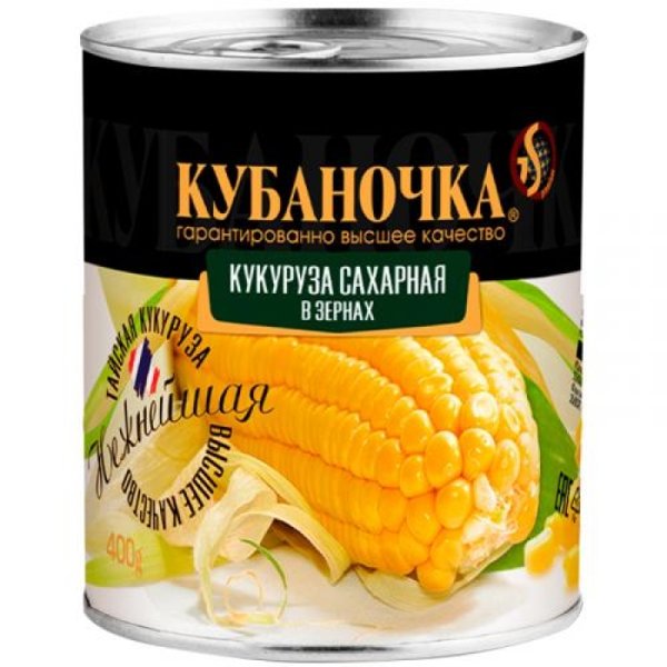 Кукуруза Кубаночка ж/б 400г 1/12