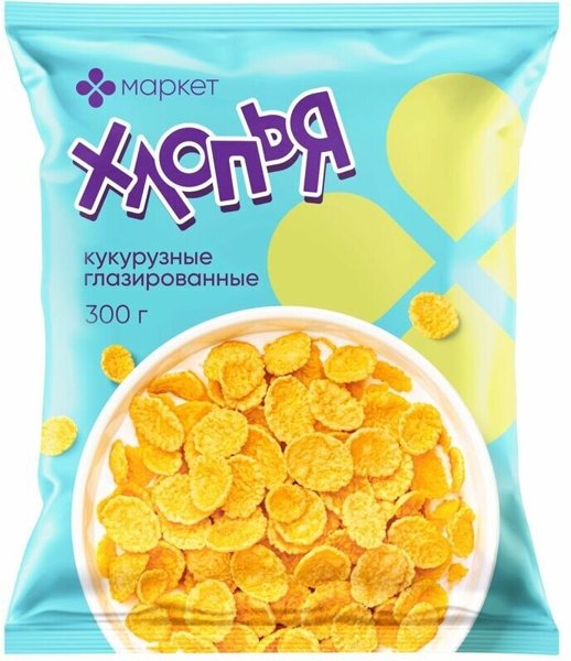 Хлопья кукуруз. 500гр глазиров. *6 Big Pack, шт