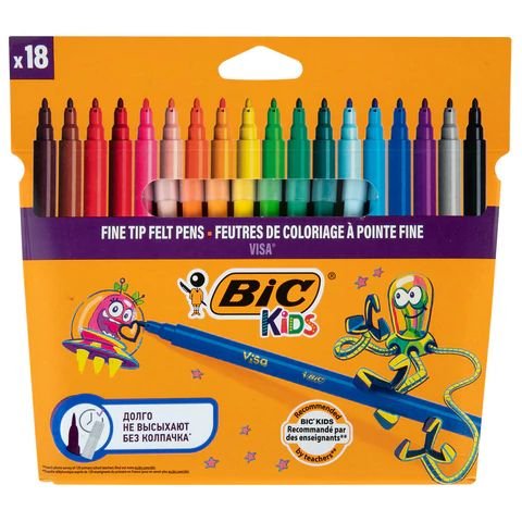 Фломастеры BIC Виза 12шт*25 (2758), шт
