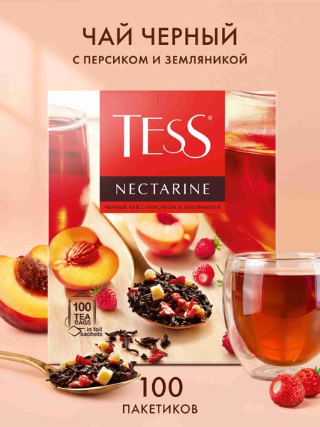 Чай Тесс Нектарин 100пак 1/9