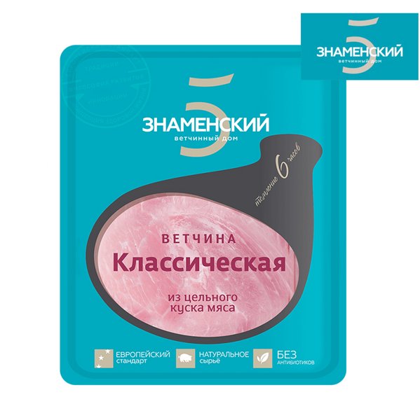 Ветчина Спасская 400гр Знаменский 1*11шт, шт