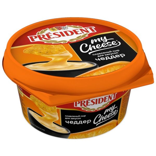 Плавленый сыр Чеддер 30% 180гр Радость вкуса 1*12шт, шт