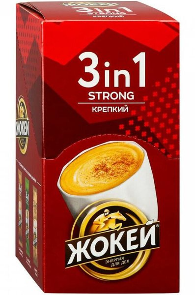 Кофе Жокей 3в1 Крепкий 12гр/10*10 (1295-10-1), шт