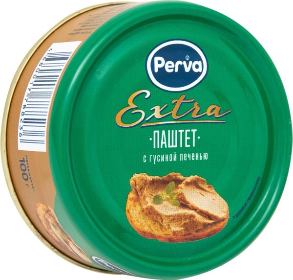 Паштет с гусиной печенью 100гр*16 Perva Extra, шт