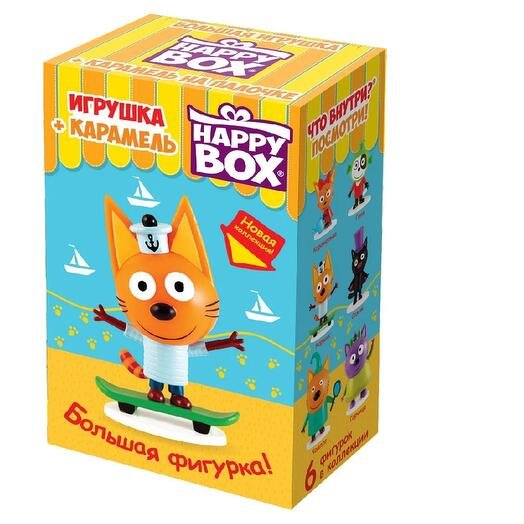 Happy box Три Кота игрушка+кар.в короб.20гр*10шт*4, шт