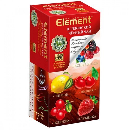 Чай Element черный Ассорти 25 пак 1/20