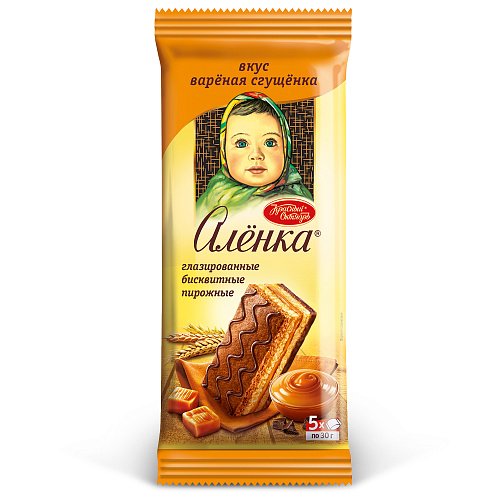 Пирожные Биск "Аленка" вк шок крем 150г*12