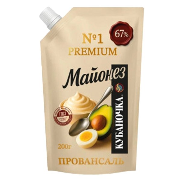 Майонез Провансаль Кубаночка ПЭТ 420гр 1/8