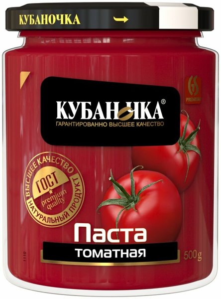 Томатная паста Кубаночка 280г ст/б 1/12