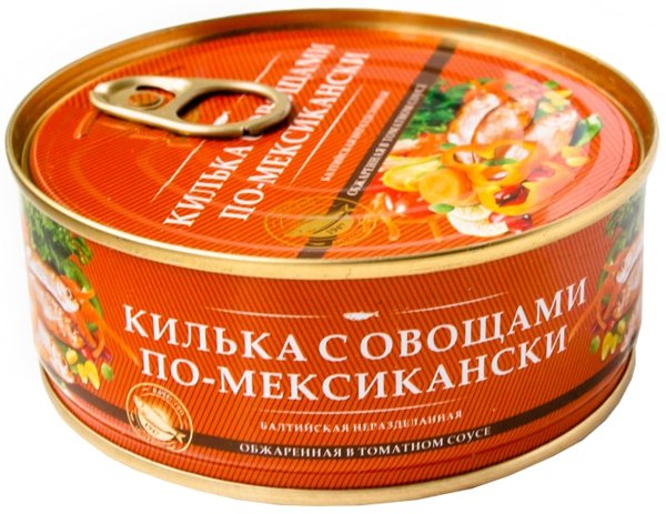 Килька в т/с с овощами по-мексикански За Родину!  240гр 1*18, шт
