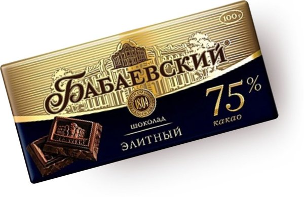 Шок "Бабаевский" элитный 75% какао 150г *19