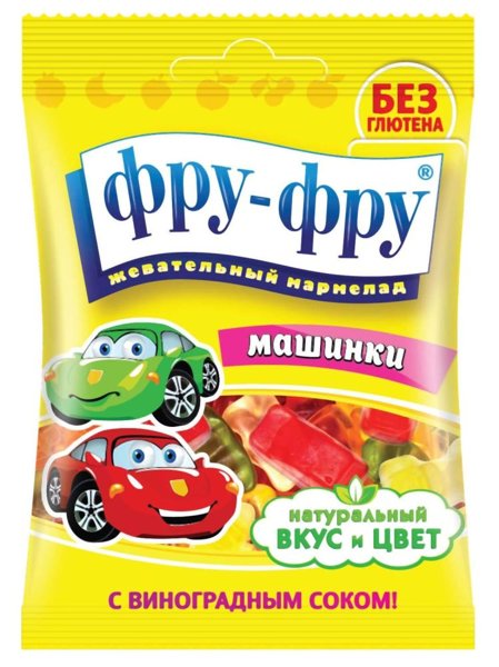 Фру-Фру жев.марм."Машинки" 30гр*24шт/8, шт