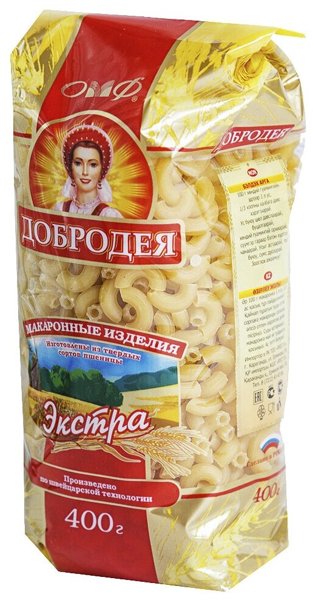 Макароны Добродея №375 Завитоны 400гр 1/20