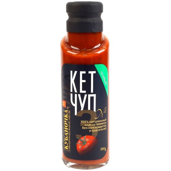 Кетчуп Кубаночка СТЕКЛО №3 Особый 350г 1/8