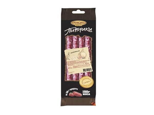 Пивчики с чесноком с/к 80 гр Микоян 1*12, шт