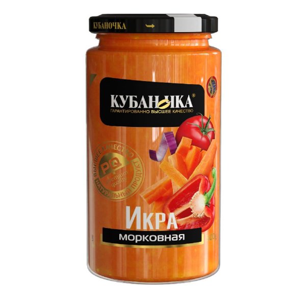 Икра морковная Кубаночка 500г ст/б 1/12