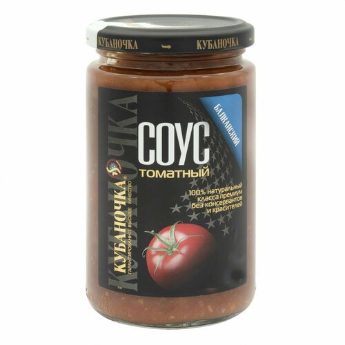 Томатный соус Кубаночка Балканский 380г 1/12