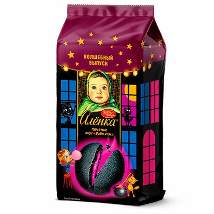 Печ "Алёнка" сдоб с начинкой со вкусом "Бабл-гам" 120г *12