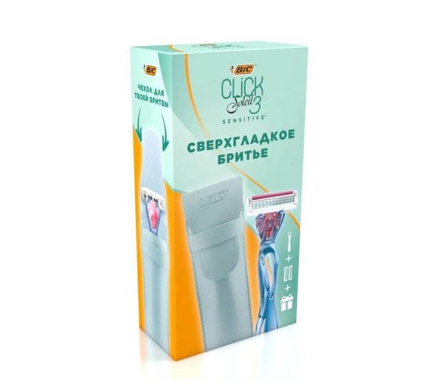 ПН "BIC" Подарочный набор BIC "Клик 3 Солей"+чехол *5 (481), шт