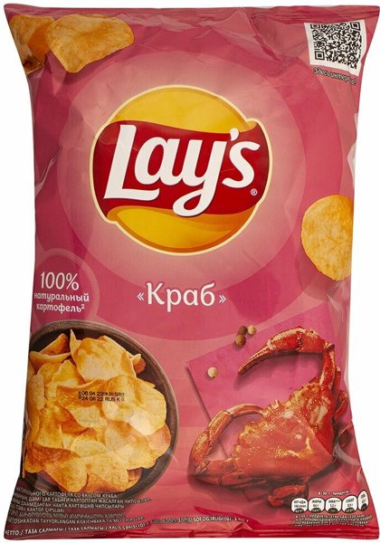 Чипсы Лэйс КРАБ 140 гр 1/19
