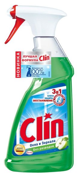 Чистящий спрей д/стекол Клин Кристалл 500мл*6, шт