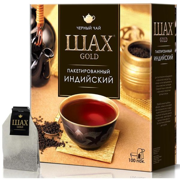 Чай Пр. Шах Голд 100 пак 1/12