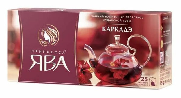 Чай Принцесса ЯВА Каркадэ пак 1,5г*25шт*18 (0350-18), шт