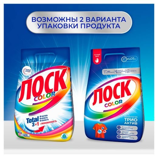 Стиральный порошок Лоск Колор 450г*24, шт