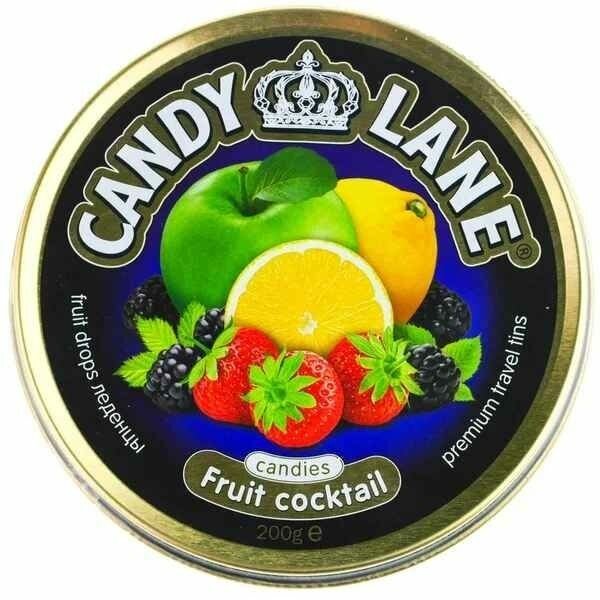 Candy Lane леденцы Москва фрукт.коктейль ж/б 200гр*6шт/4, шт
