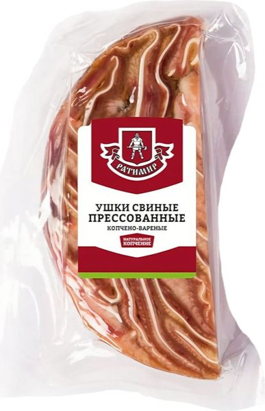 Ушки свиные в/у 90гр Оригинальные ТМ Коптильня №1 1*50, шт