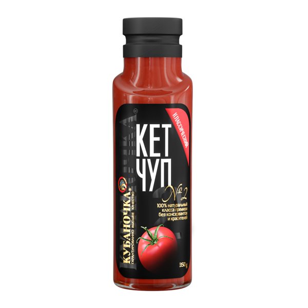 Кетчуп Кубаночка СТЕКЛО №1 Фирменный 350г 1/8