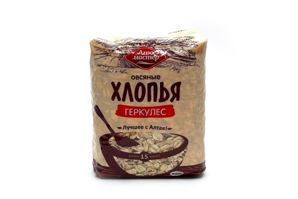 Овсяные хлопья "Геркулес" 400гр. 1/10 Агро-Мастер
