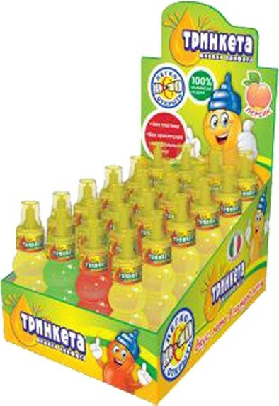 Тринкета жид.конфета персик 70гр*24шт/6, шт