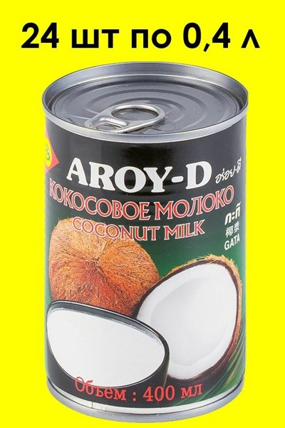 Кокосовое молоко 17-19% 400гр ж/б Aroy-D