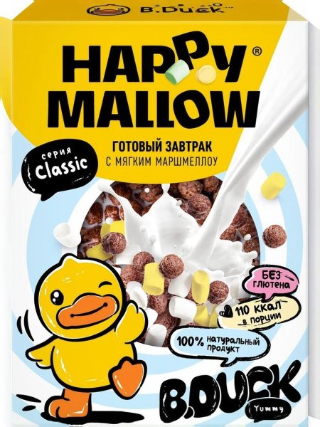 Happy Mallow B.Duck сух.зав.с маршел.240гр*5, шт
