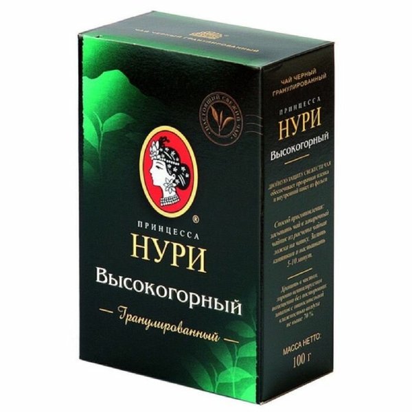 Чай Принцесса Нури Высокогорный гран.100гр*16 (0288-16), шт