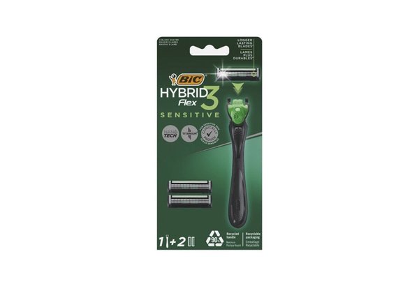 Бритва BIC "Гибрид 3 Сенсетив", бл.2 *10 (0272), шт