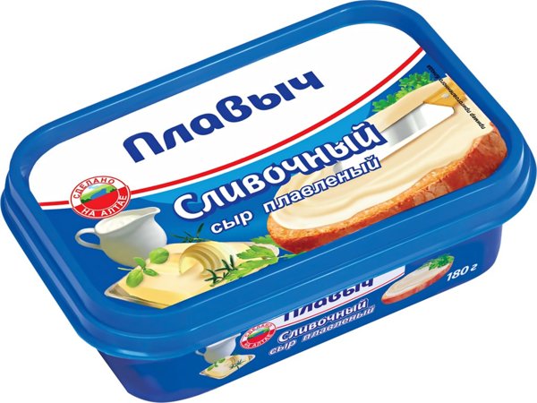 Плавленый сыр С ветчиной 180гр Плавыч 1*16, шт