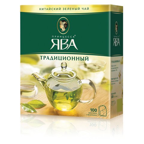 Чай Принцесса ЯВА Традиционный лист 100г*15 (0119-15), шт