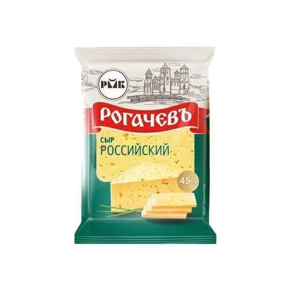 Рогачевъ сыр 45% нарезка брусок 500гр Рогачев 1*6шт Новый, шт